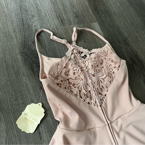 NWT Altar'd State Blush Lace-Back Dress - Picture 4 of 7